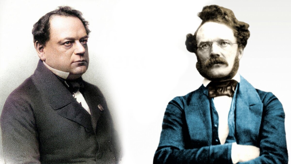 Б. С. Якоби и В. Фон Сименс