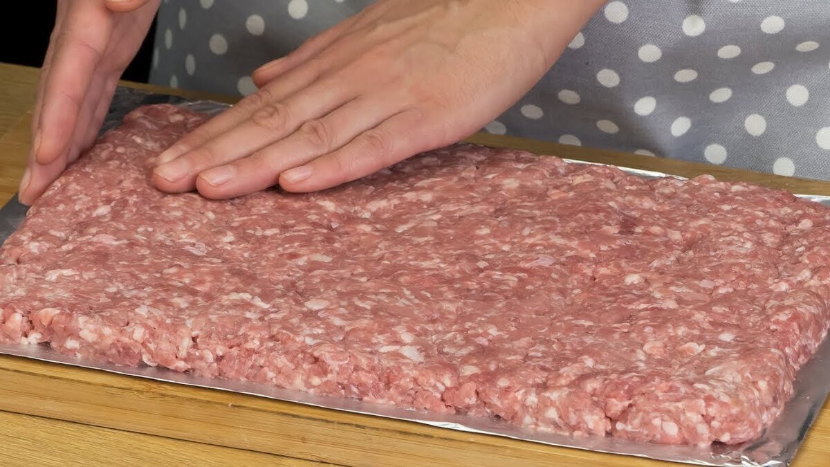 Куриный фарш на салфетке