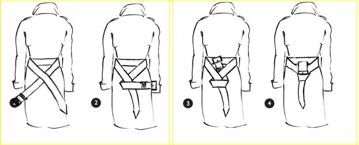 Картинка как завязывать пояс. Как завязать платье сзади. Завязать пояс на плаще сзади. Как завязать пояс на пальто сзади. Как завязать пояс на плаще сзади мужской.