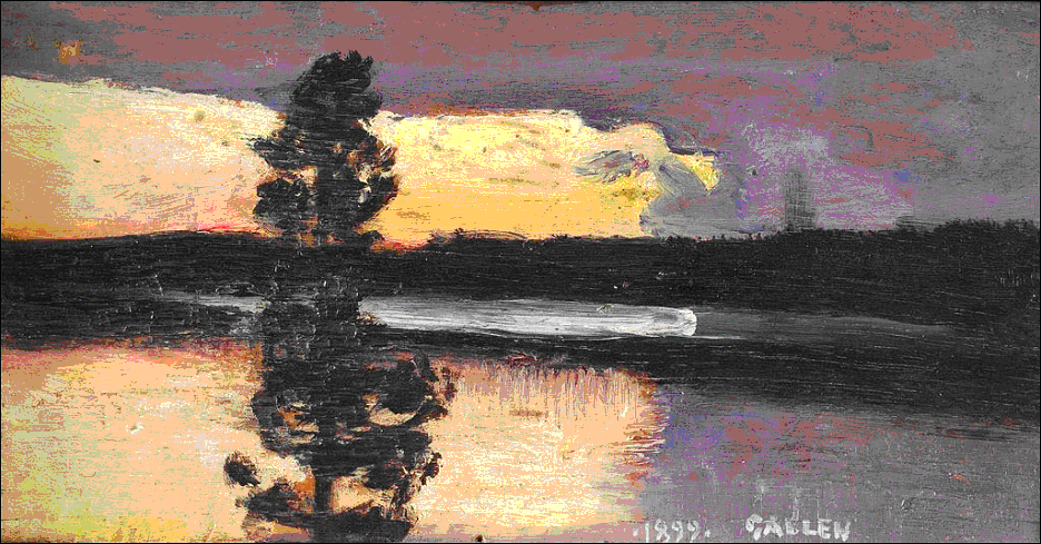 Гален. Яркий закат. 1899.
