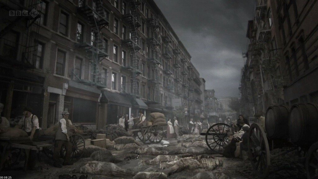 Улицы города в Средневековье