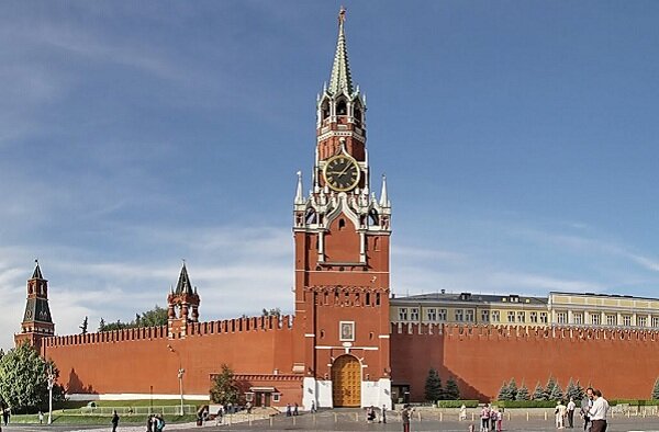 Спасская башня Московского Кремля.