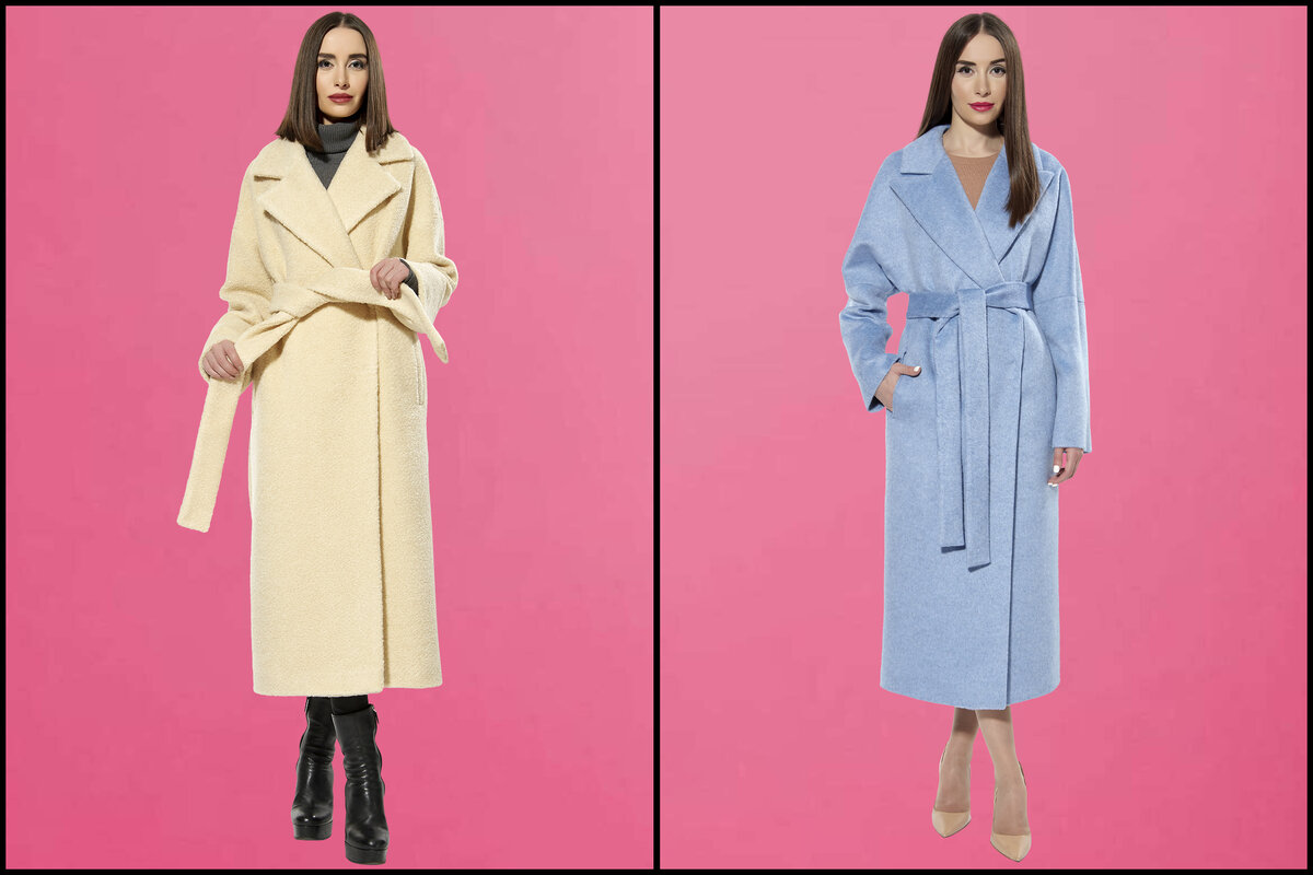 Минималистичное пальто с поясом