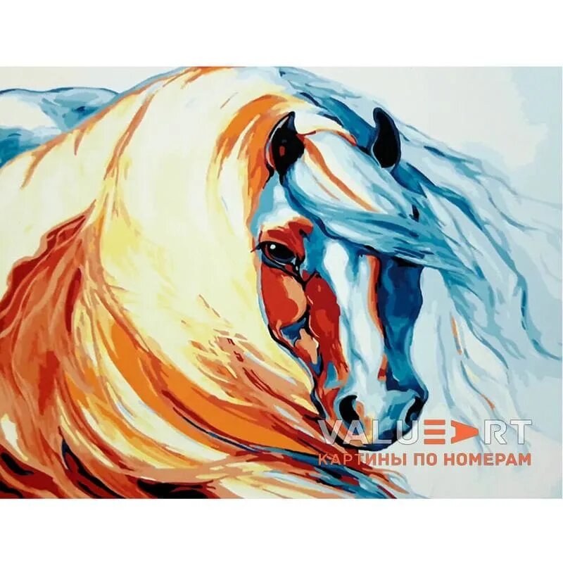 Акварельная лошадка - https://valueart.ru/kartini-i-raskraski-po-nomeram/akvarelnaya-loshadka