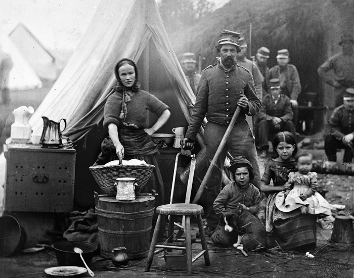 Лагерь 31-ого пехотного полка недалеко от Форт Слокум в 1861 (AP Photo/Library of Congress)