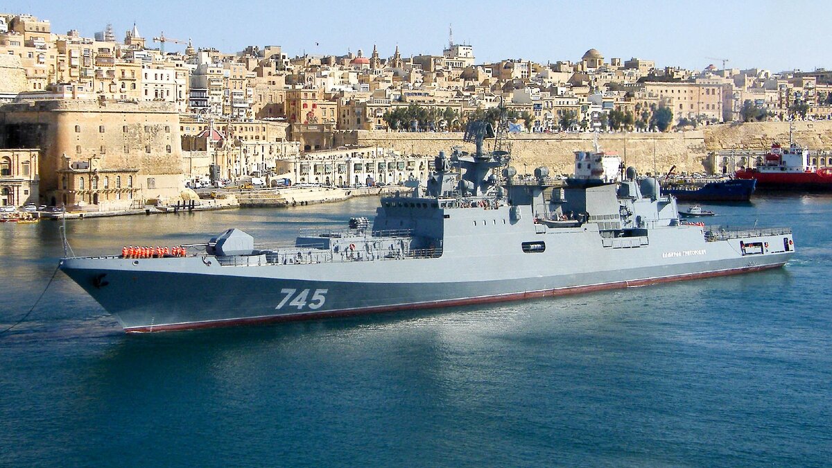 Фрегат "Адмирал Григорович" в Мальте. Источник: www.maltashipphotos.com