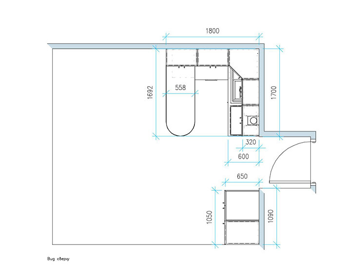Пошаговая инструкция, как спроектировать и установить кухонный гарнитур в кухне 6 кв.м
