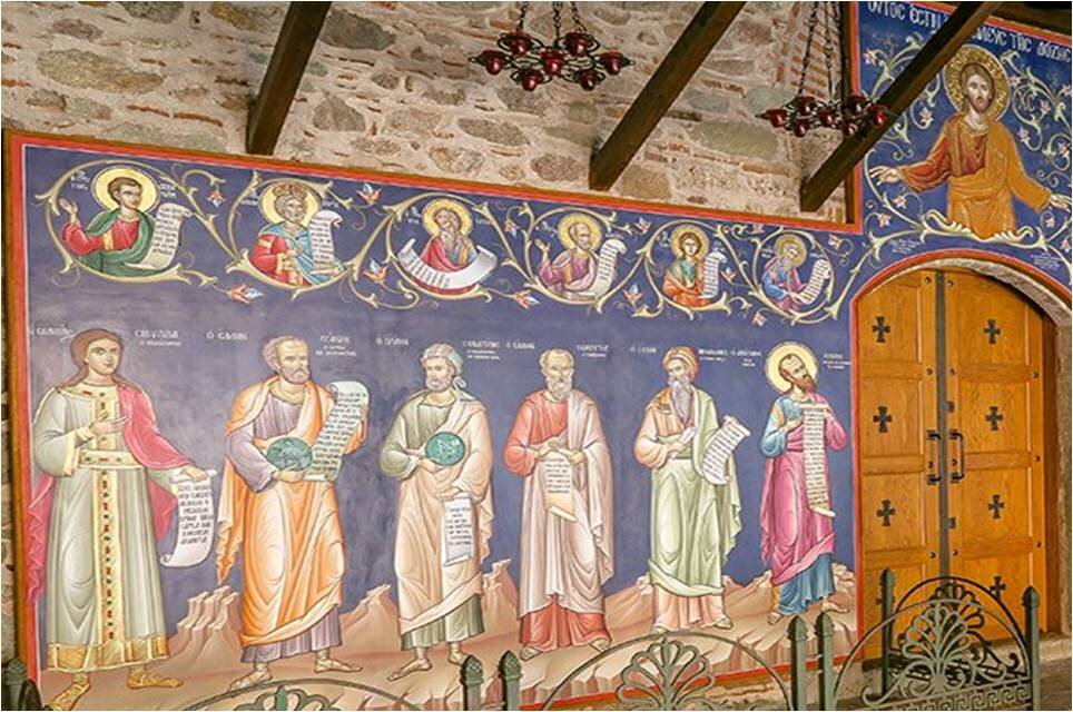 Античные философы на фресках монастыря Великий Метеор (Греция)