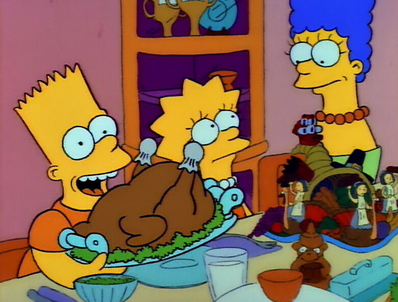 Кадр из мультфильма"Симпсоны"   Bart vs. Thanksgiving