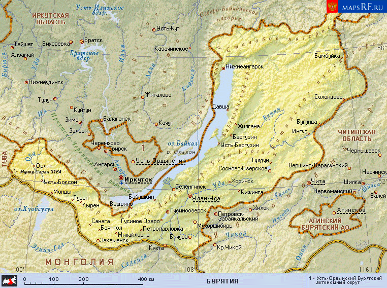 Карта Бурятии, взято https://mapsrf.ru/region-maps/karta_buryatia_mapsrf.ru.png
