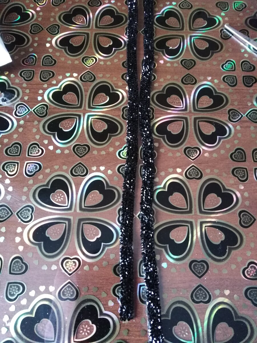 термолента со стразами