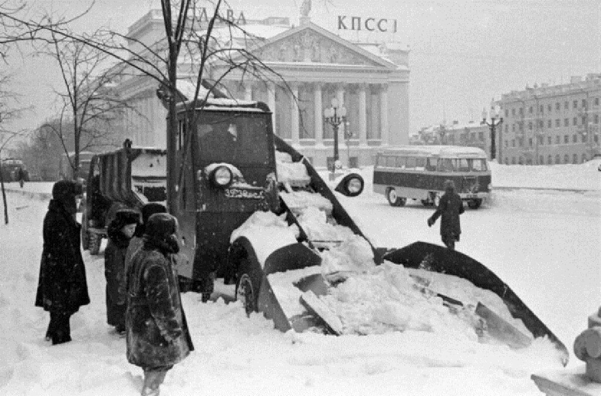 Москва зимой ретро