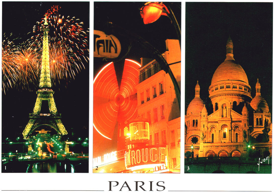 Открытка с видами Парижа. Классика жанра!