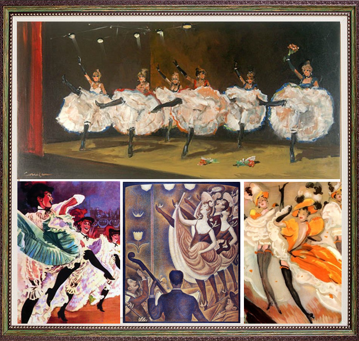 Работы художников  Тулуз Лотрека, Жоржа Сера до Жан-Габриэля Домерга