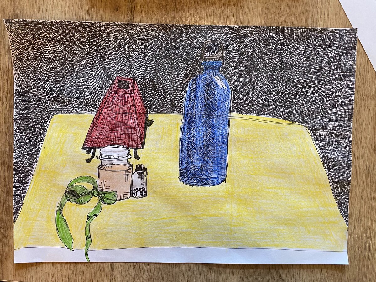 Работа ученицы Ольги. Третий урок. «С нуля»