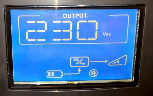 Работа ИБП от аккумуляторов в автономном режиме 