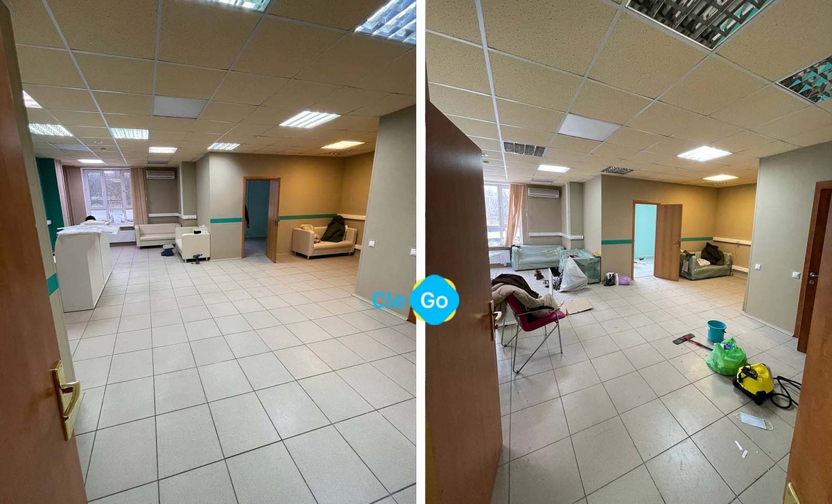 Фото с сайта https://clego.ru/uborka-ofisa-posle-remonta-100m2/