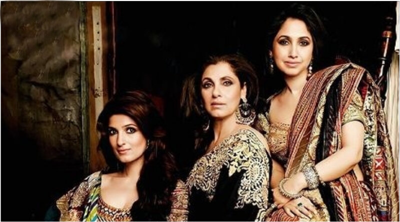 Димпл Кападия и ее дочери