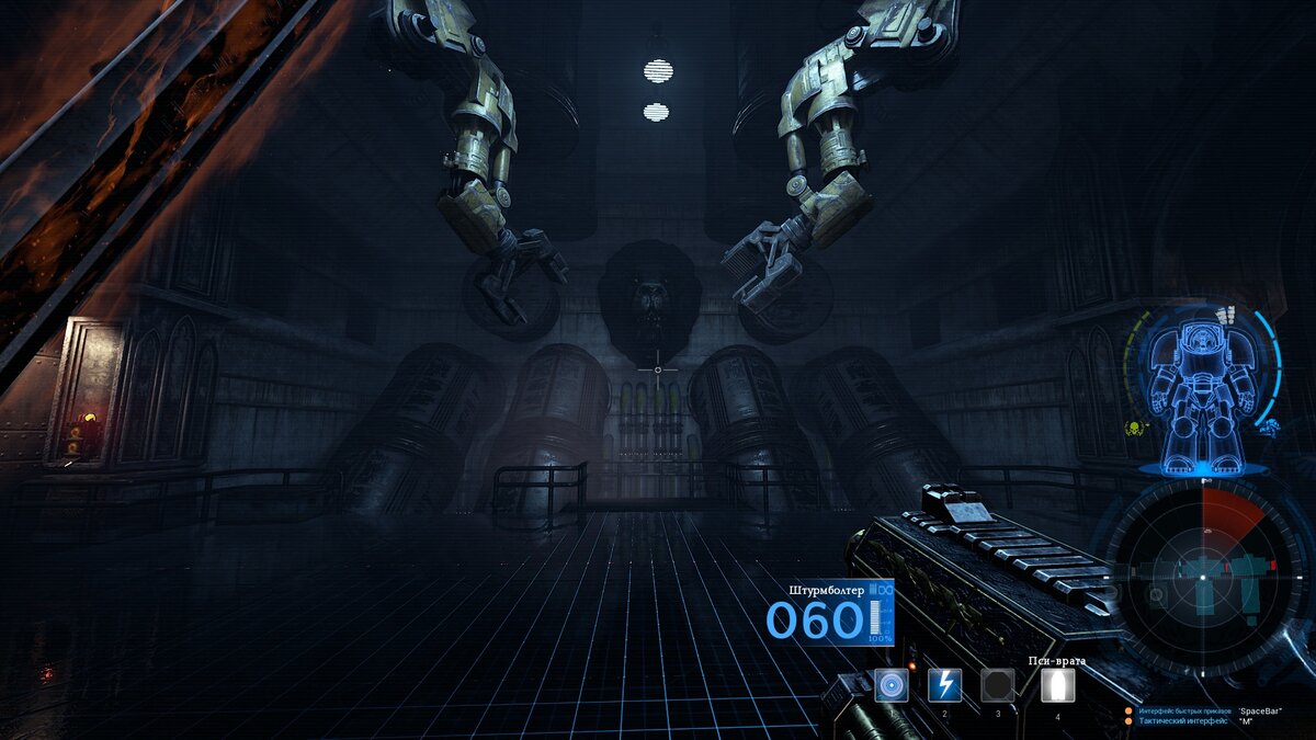 Это, правда, тренировочная палуба корабля Тёмных Ангелов, но да ладно