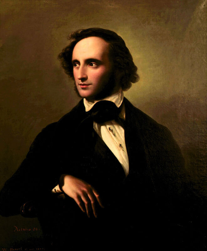 Вильгельм Гензель. Портрет Феликса Мендельсона, 1847 год © Public domain