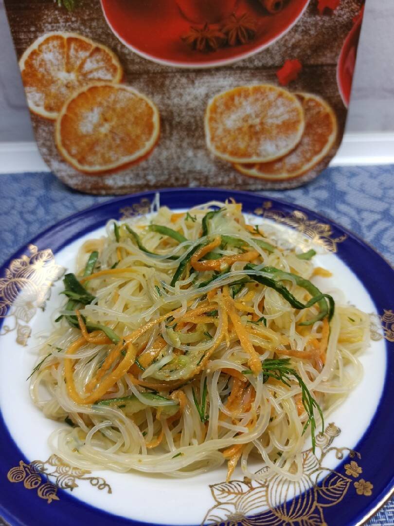 Салат с фунчозой, вкусных рецептов с фото Алимеро