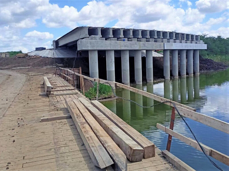 © Пресс-служба администрации Краснодарского края / admkrai.krasnodar.ru (Строительство мостового перехода через Кирпили)