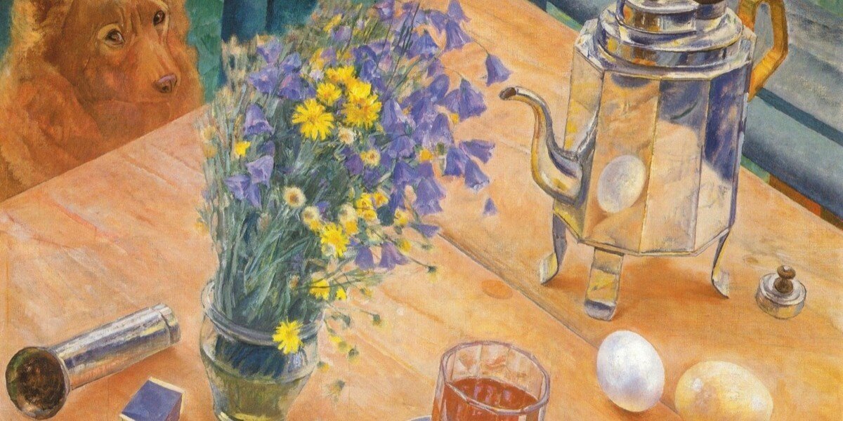К.С.Петров-Водкин. "Утренний натюрморт". Фото взято из открытого источника в интернете.https://n1s1.elle.ru/1b/d6/07/1bd6075752b7b394a28dda49c3184a53/1200x600_0xac120005_1522202801530735611.jpeg