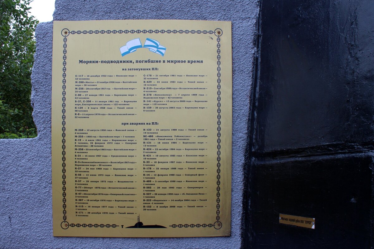 Подводные лодки, погибшие в мирное время, фото автора