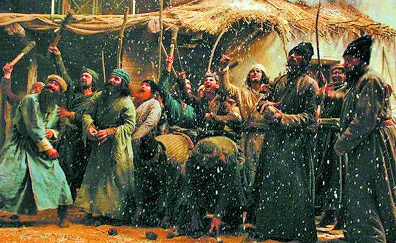 Фанатики атакуют русское посольство в Тегеране. Взято из Яндекс-коллекции