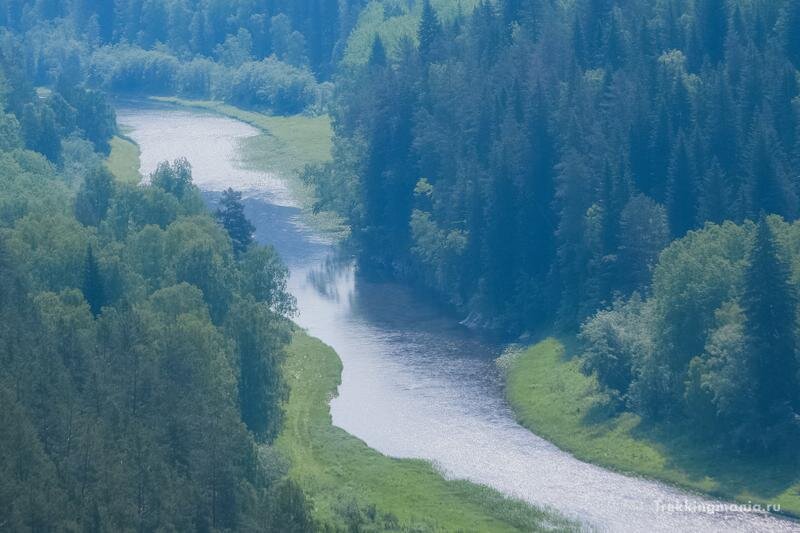 Инзер со скалы, фото Роберт Валеев