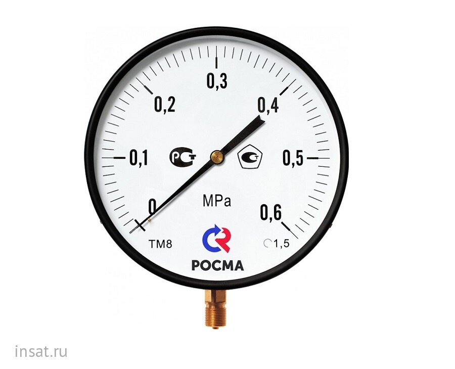 Росма. Класс точности 1.5 диапазон 0.6МПа