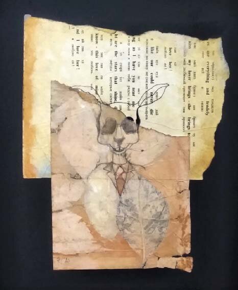 Виктор Ремезов Зая. Бумага(экопринт),линер, карандаш, 36х27, 2020 г