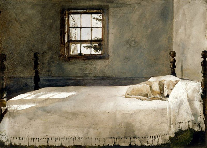 О, ОДИНОЧЕСТВО... ХУДОЖНИК ANDREW NEWELL WYETH / ЭНДРЮ НЬЮЭЛЛ УАЙЕТ (США, 1917-2009)