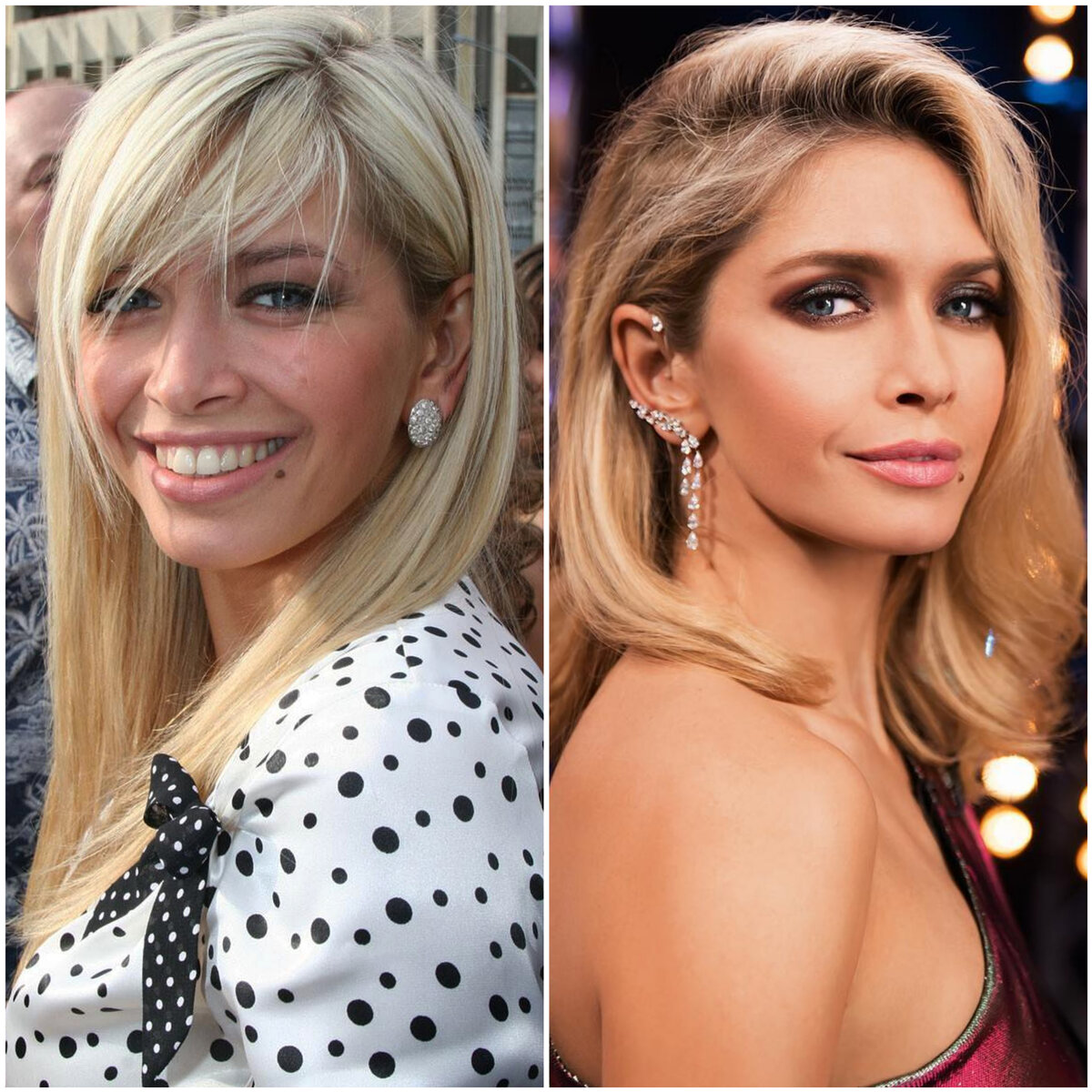 Вера Брежнева тогда и сейчас. Фото из открытого источника