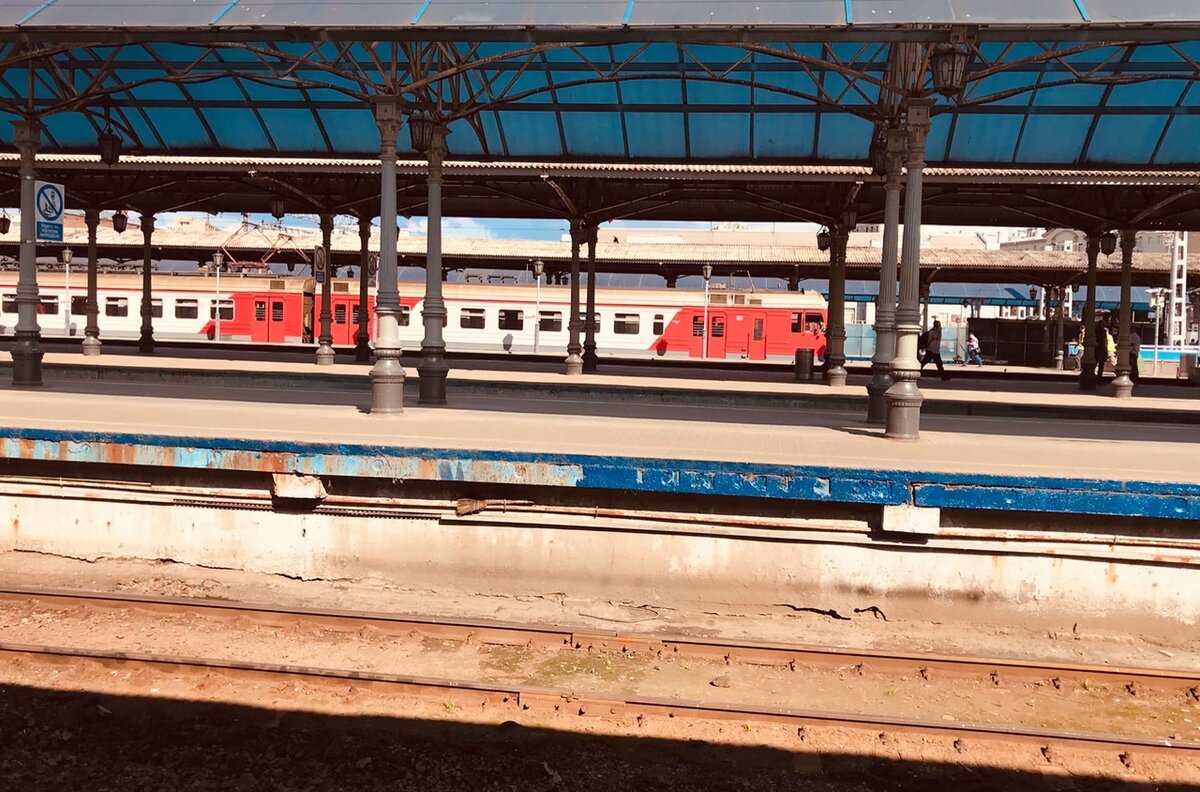 В ожидании электропоезда на Александров греемся под последними теплыми лучами солнца того лета.