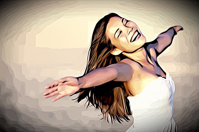 Счастливая девушка