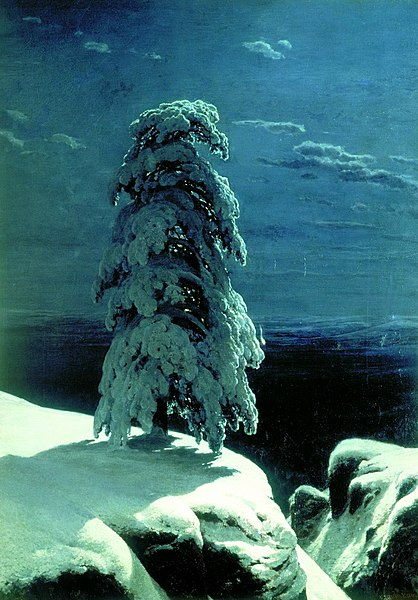 И.И. Шишкин. На севере диком. 1891 г. Холст, масло. 161 x 118 см. Киевская картинная галерея