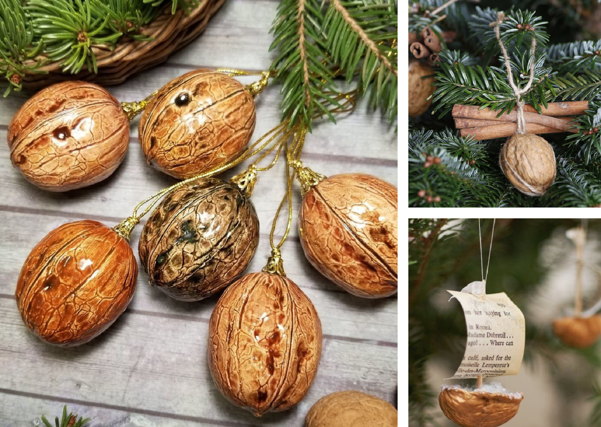 игрушка для украшения елки из грецкого ореха | Рождественские узоры, Узоры, Украшения