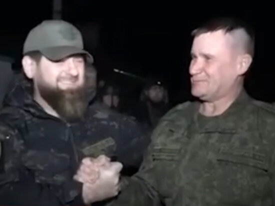     Рамзан Кадыров и Андрей Мордвичев / Кадр из видео