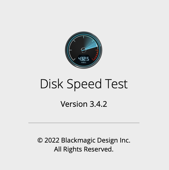 Disk Speed Test от Blackmagic Design