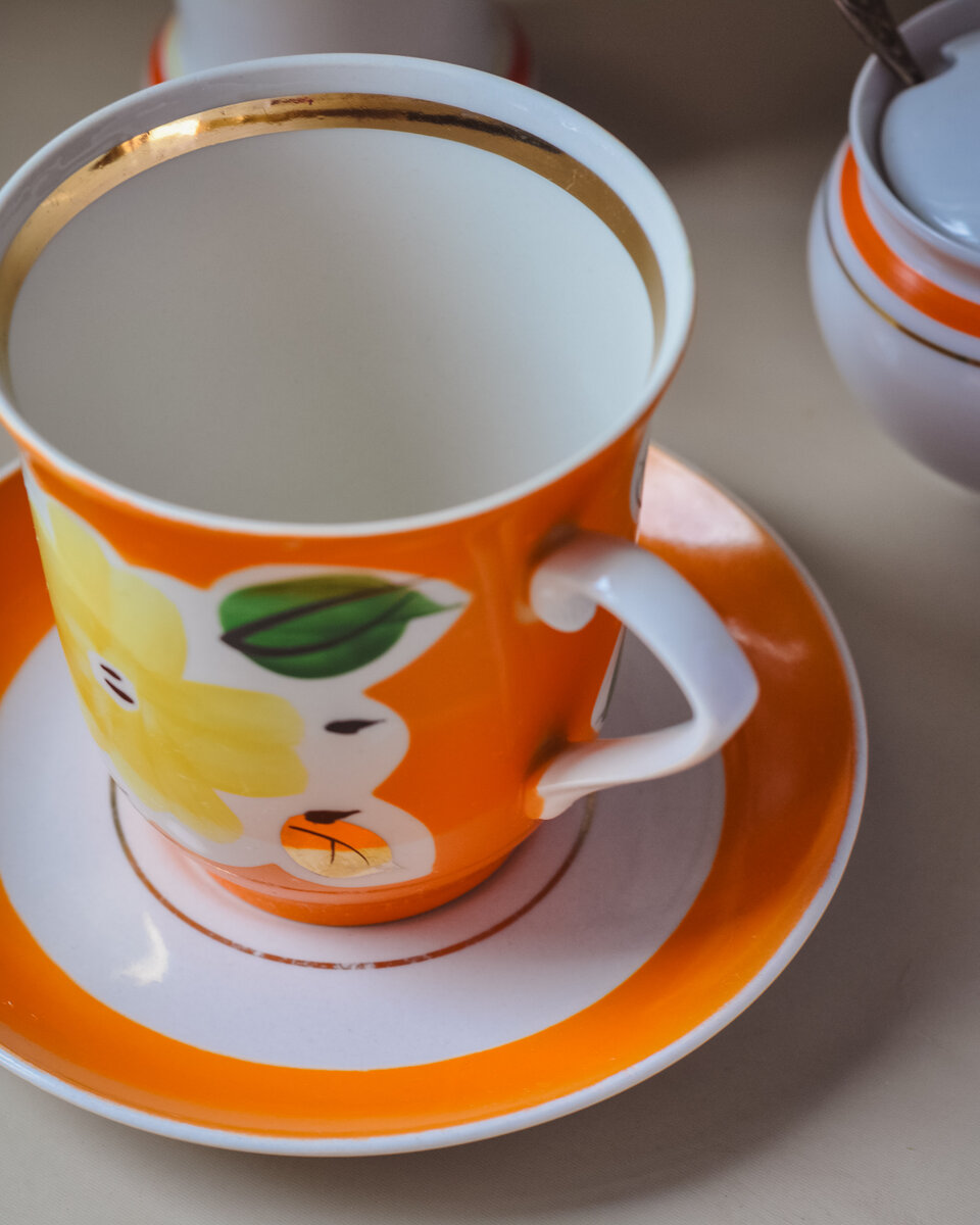 Чайный бокал «Цветы». Артёмовский опытно-экспериментальный завод. 1975-1985 гг.