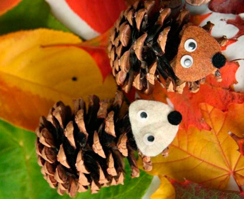 Осенние поделки из шишек своими руками: 31 идея для детей