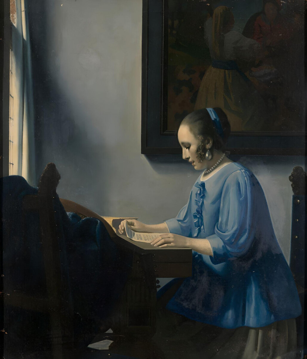 Подделка под Яна Вермеера, «Женщина, читающая письмо»