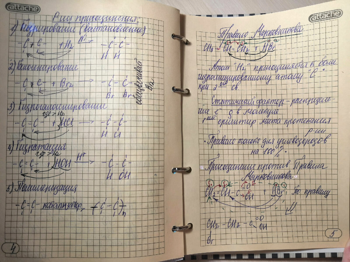 Фото конспекта изученного материала