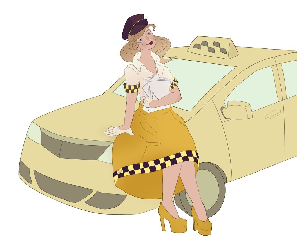 Такси водитель женщина