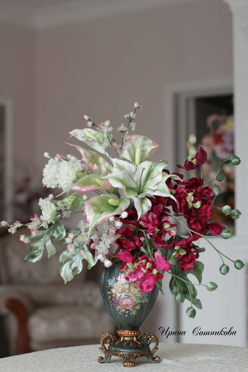 Цветы из шелка Ирины Сотниковой