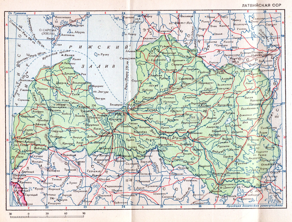 Карта ссср без прибалтики