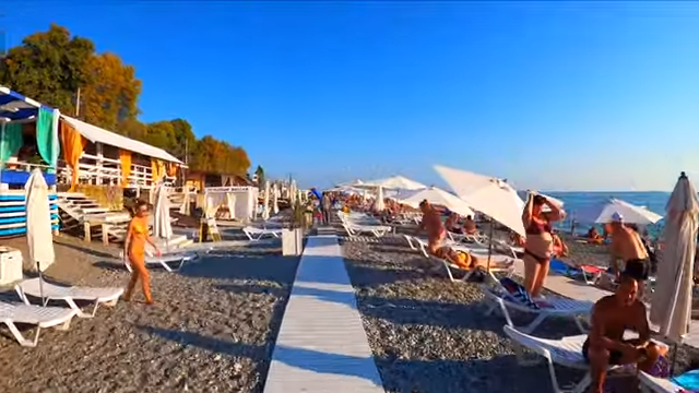 🔥Лазаревское Лето закончилось- Бархатный сезон начался\Пляж дельфин Сочи 2020