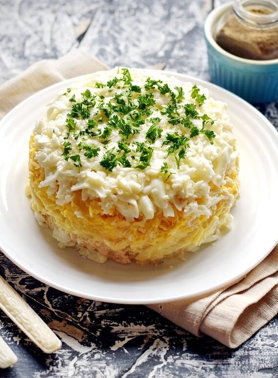 Салат неженка слои