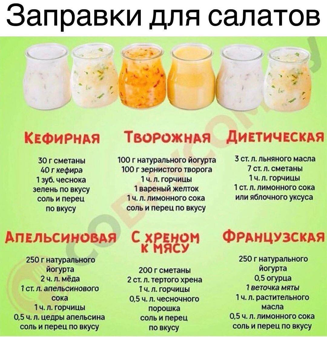 ПП соусы для салатов